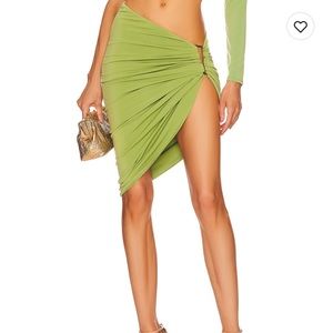 Michael Costello - Green Marvin Skirt